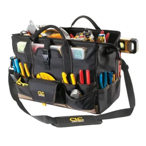  1535 Custom LeatherCraft 18-inch, 37-pocket Tote Bag- 1535