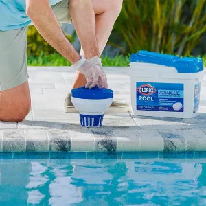  24225CLX Clorox Pool & Spa XTRABLUE 3in Solid Chlorinating Tablets with 6-in-1 Formula, 25 lb Bucket - 24225CLX