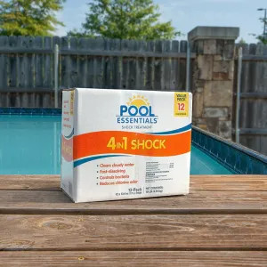  25106ESS Pool Essentials 13.4 oz. 6-pack Shock Treatment, Fast Dissolving, Clears Cloudy Water - 25106ESS