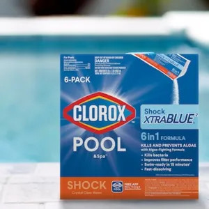  36006CLX Clorox Pool&Spa Shock XtraBlue Pool Chemical, 1 Pound, 6 Packs - 36006CLX 