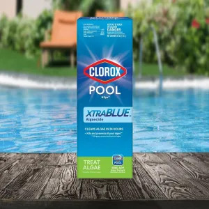  44340CLX Clorox Pool&Spa XtraBlue Pool Algaecide, 40 Oz, Blue/Green Liquid - 44340CLX