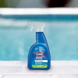 57232CLX Clorox Pool&Spa Filter Cleaner, 32 Oz Bottle, Liquid, Yellow - 57232CLX