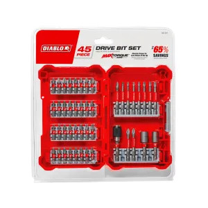 Diablo DSC-S45 Diablo 45-Piece Screwdriving Set for Impact and Drill Drivers - DSC-S45