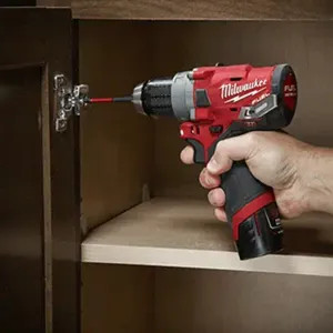 Milwaukee 2504-22 Milwaukee 1/2in M12 FUEL Hammer Drill Kit with 1/2in Chuck, Compact Battery Pack, XC 4.0 Extended Capacity Battery Pack, Charger, Belt Clip, and Carrying Case - 2504-22