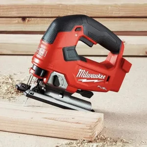 Milwaukee 2737-20 Milwaukee M18 FUEL Brushless Cordless D-Handle Jig Saw, Accepts T-Shank Jig Saw Blades (Tool-Only) - 2737-20