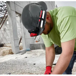 Milwaukee 48-73-1235 Milwaukee 48-73-1235 Vented Hard Hat with 6pt Ratcheting, Class C, Gray - Full Brim