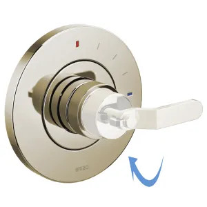 Brizo T60P035-PNLHP Brizo Litze Pressure Balance Single-Handle Valve Trim, Less Handle, Brlliance Polished Nickel - T60P035-PNLHP