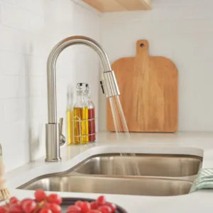 Peerless P7912LF-SS-1.0 Peerless Flute Single Handle Pull-Down Kitchen Faucet, 1 gpm, Stainless - P7912LF-SS-1.0