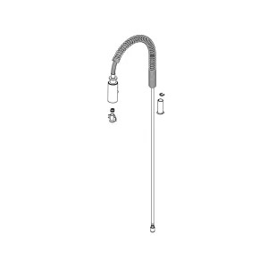 Brizo RP101728PC Brizo Odin Semi-Professional Faucet Spring and Sprayer Assembly, Polished Chrome - RP101728PC
