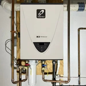 Takagi TK-340X3-NIH Takagi TK-340X3-NIH Natural Gas Tankless Water Heater w/ X3 Scale Prevention Technology, Indoor, 8 GPM
