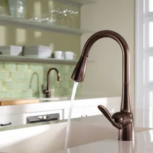 Moen 7594ORB Moen Arbor Single Handle High Arc Pull-Down Kitchen Faucet, Oil Rubbed Bronze - 7594ORB