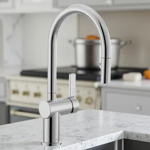 Moen 7622 Moen Cia Single-Handle High Arc Pull-Down Kitchen Faucet, 1.5 GPM, Chrome - 7622