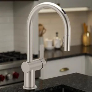 Moen 7622EVSRS Moen Cia Smart Single-Handle High Arc Pull-Down Kitchen Faucet w/ Voice Activation, 1.5 GPM, Spot Resist Stainless - 7622EVSRS