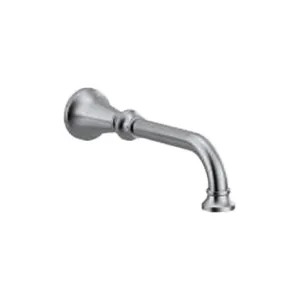 Moen TFS5001 Moen Colinet Wall Mounted Chrome Non-Diverter Tub Spout, 10-1/16 Spout Reach, Metal Construction - TFS5001