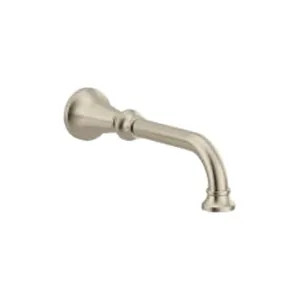 Moen TFS5001BN Moen Colinet Wall Mounted Brushed Nickel Non-Diverter Tub Spout, 10-1/16 Spout Reach, Metal Construction - TFS5001BN