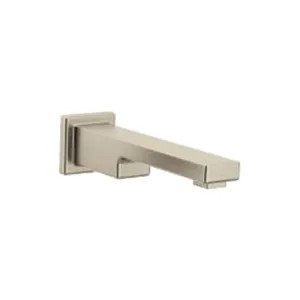 Moen TFS3898BN Moen 10-inch Non-Diverter Wall-Mount Brushed Nickel Tub Spout, M-PACT, 1/2-inch Connection Size, Slip Fit - TFS3898BN
