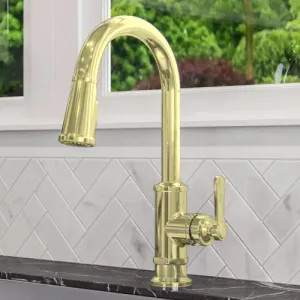 Pfister GT529-TDBG Pfister Port Haven Single-Handle Pull-Down Kitchen Faucet, Brushed Gold - GT529-TDBG
