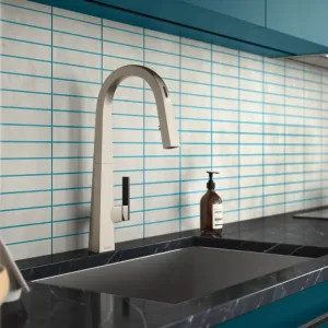 Moen S75005EV2SRS Moen Nio Smart Motion Control Single-Handle Pull-Down High Arc Kitchen Faucet, Stainless - S75005EV2SRS