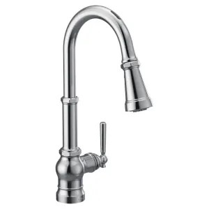 Moen S72003EV2C Moen Paterson Smart Motion Control Single-Handle Pull-Down Kitchen Faucet, Chrome - S72003EV2C