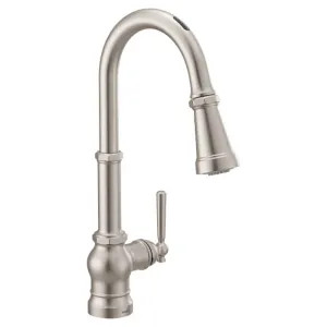 Moen S72003EV2SRS Moen Paterson Smart Motion Control Single-Handle Pull-Down Kitchen Faucet, Stainless - S72003EV2SRS