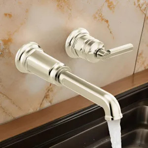 Brizo T65776LF-PNLHP Brizo Invari Single-Handle Bathroom Faucet, Wall-Mount, Less Handle and Drain, 1.5 GPM, Brilliance Polished Nickel - T65776LF-PNLHP