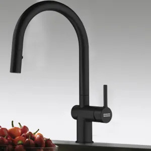 Franke ACT-PD-MBK Franke Active Pull-Down Kitchen Faucet, Lever Handle, 1.75 GPM, ECO Cartridge, Matte Black - ACT-PD-MBK (115.0656.858)