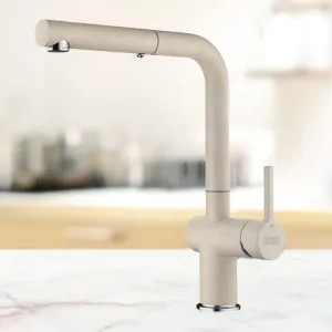 Franke ACT-PO-CHA Franke Active Pull-Out Kitchen Faucet, Lever Handle, 1.75 GPM, ECO Cartridge, Champagne - ACT-PO-CHA (115.0656.852)