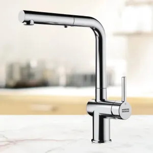 Franke ACT-PO-CHR Franke Active Pull-Out Kitchen Faucet, Lever Handle, 1.75 GPM, ECO Cartridge, Polished Chrome - ACT-PO-CHR (115.0656.842)