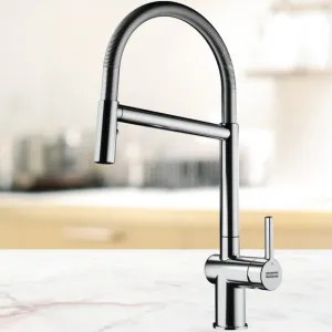 Franke ACT-SP-CHR Franke Active Semi-Pro Kitchen Faucet, Lever Handle, 1.75 GPM, ECO. Cartridge, Polished Chrome - ACT-SP-CHR (115.0688.968)