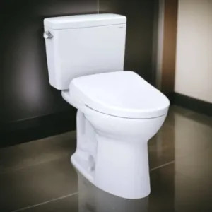 Toto MW7764726CSFGA.10#01 TOTO Drake WASHLET+ Two-Piece Toilet with S7 Bidet Seat, 1.6 GPF, Auto-Flush, Universal Height, 10
