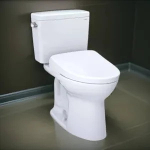 Toto MW7764736CEFGA.10#01 TOTO Drake WASHLET+ Two-Piece Toilet with S7A Bidet Seat, Auto-Open/Close, 1.28 GPF, Auto-Flush, Universal Height, 10