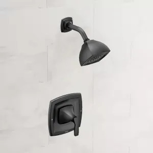 Moen T2692EPBL Moen Voss Posi-Temp Single-Handle Shower Faucet, One-Function, 1.75 GPM, Lever Handle, Eco-Performance, M-PACT, Matte Black - T2692EPBL