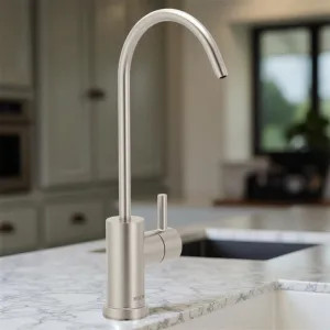 Moen F7660SRS Moen SIP Modern Single-Handle High Arc Cold Beverage Faucet, 1.5 GPM, Spot Resist Stainless - F7660SRS
