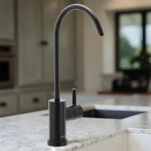 Moen F7660BL Moen SIP Modern Single-Handle High Arc Cold Beverage Faucet, 1.5 GPM, Matte Black - F7660BL