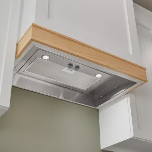 Broan PM400SS Broan-NuTone 21-Inch Power Pack Custom Range Hood Insert With Easy Install System, 450 CFM, Stainless Steel - PM400SS