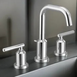 Moen TV6142 Moen Gibson Two-Handle High-Arc Widespread Bathroom Faucet with M-PACT Valve, ADA, 1.2 GPM, Chrome - TV6142 