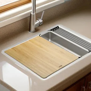 Moen GA776 Moen Luxe Chef Workstation System Cutting Board, White Oak Wood - GA776