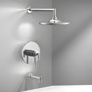 Moen UTS42003EP Moen Arris Tub/Shower Faucet with Two-Handle Flow Control and Temperature Adjust Valve Trim, Lever Handles, M-Core 4, Thermostatic Cartridge, Chrome - UTS42003EP
