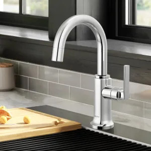 Brizo 61306LF-C-PC-L Brizo Kintsu Single Handle Beverage Faucet with Arc Spout, Air Gap, DIAMOND Seal, 1.5 GPM, Lumicoat Polished Chrome - 61306LF-C-PC-L