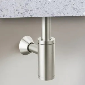 Brizo BT041142-BN Brizo Bottle Trap with Escutcheon and Removable Cleanout Cover, Brass, Brilliance Brushed Nickel - BT041142-BN