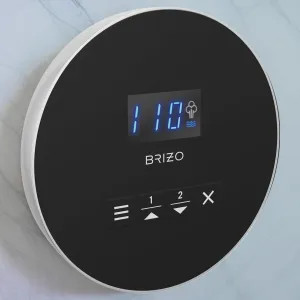 Brizo EP103315PCL Brizo Mystix Digital Steam Shower Controller, Round, 2 Presets, Wall-Mount, Polished Chrome - EP103315PCL