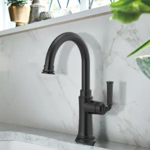 Brizo 61074LF-BL Brizo Rook Single-Handle Bar Faucet, Lever Handle, 1.8 GPM, Matte Black - 61074LF-BL