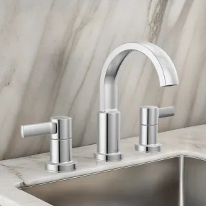 Delta 35855LF Delta Albion Two Handle Widespread Bathroom Faucet, ADA, 1.2 GPM, Chrome - 35855LF