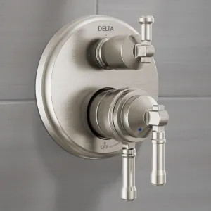Delta T27884-SS-PR Delta Broderick Monitor 17 Series Integrated Diverter Trim, 3-Setting, ADA, MultiChoice, Lumicoat Stainless - T27884-SS-PR