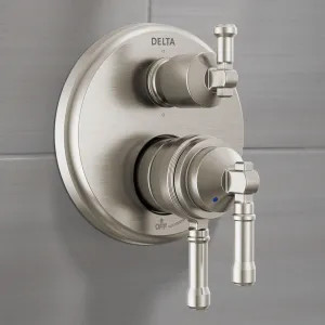 Delta T27984-SS-PR Delta Broderick Monitor 17 Series Integrated Diverter Trim, 6-Setting, ADA, Multichoice, Lumicoat Stainless - T27984-SS-PR