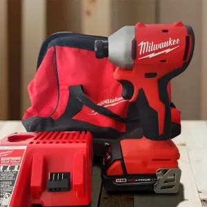 Milwaukee 3650-21P Milwaukee M18 Compact Brushless Hex Impact Driver Kit with 1/4