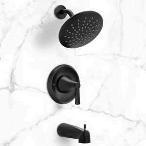 Moen T2343EPBL Moen Jase Posi-Temp Tub/Shower Trim, ADA, 1.75 GPM, Matte Black - T2343EPBL