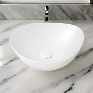 Toto LT477#MW TOTO Kiwami Asymmetrical Vessel Bathroom Sink, CEFIONTECT, ADA, Matte White - LT477#MW
