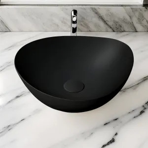 Toto LT477#MBL TOTO Kiwami Asymmetrical Vessel Bathroom Sink, CEFIONTECT, ADA, Matte Black - LT477#MBL