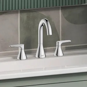 American Standard 7061801.002 American Standard Aspirations Two-Handle Widespread Lavatory Faucet w/ Pop-Up, 1.2 GPM, Polished Chrome - 7061801.002